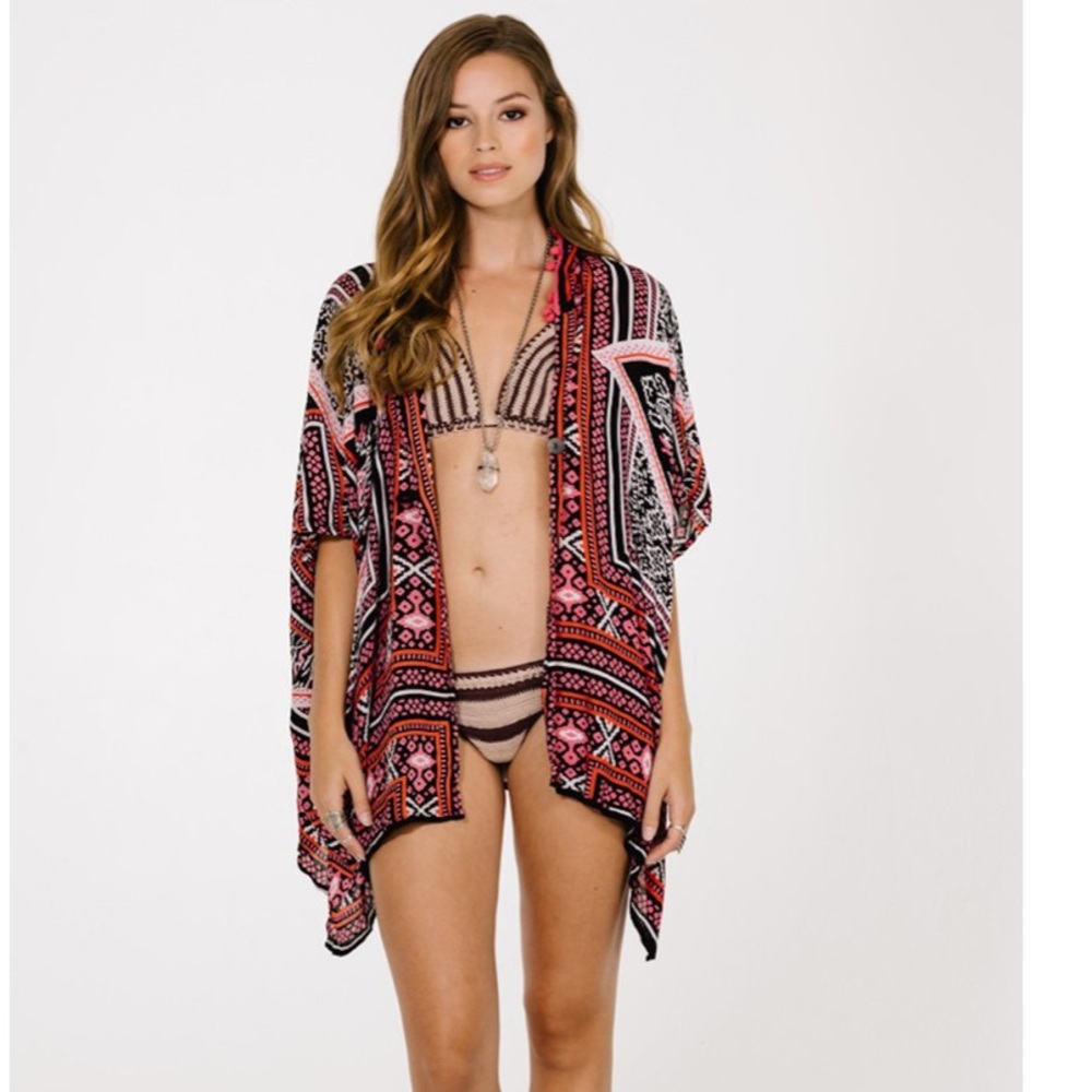 RAGA Riviera Maya Hoodie cover up in Teal - Picture 3 of 6
